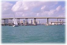 Rickenbacker bridge leading to Key
                          Biscayne