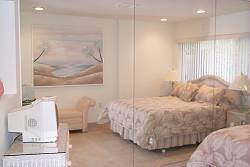 Bedroom of vacation accommodation on Key Biscayne, Florida