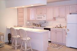 Kitchen looking from living room area